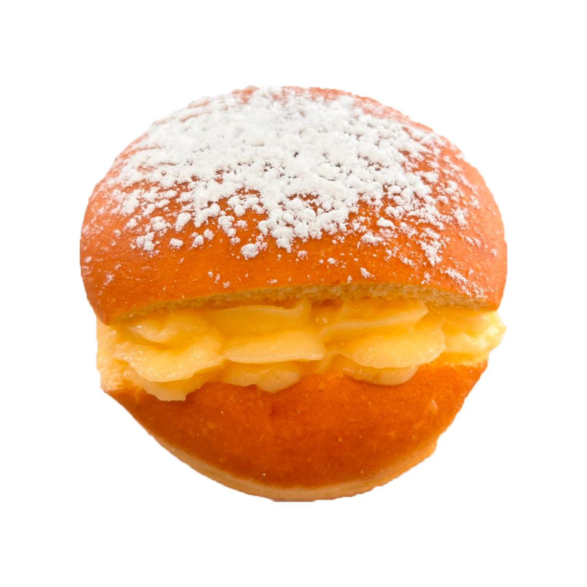 Berlín relleno de crema pastelera Panadería Blume